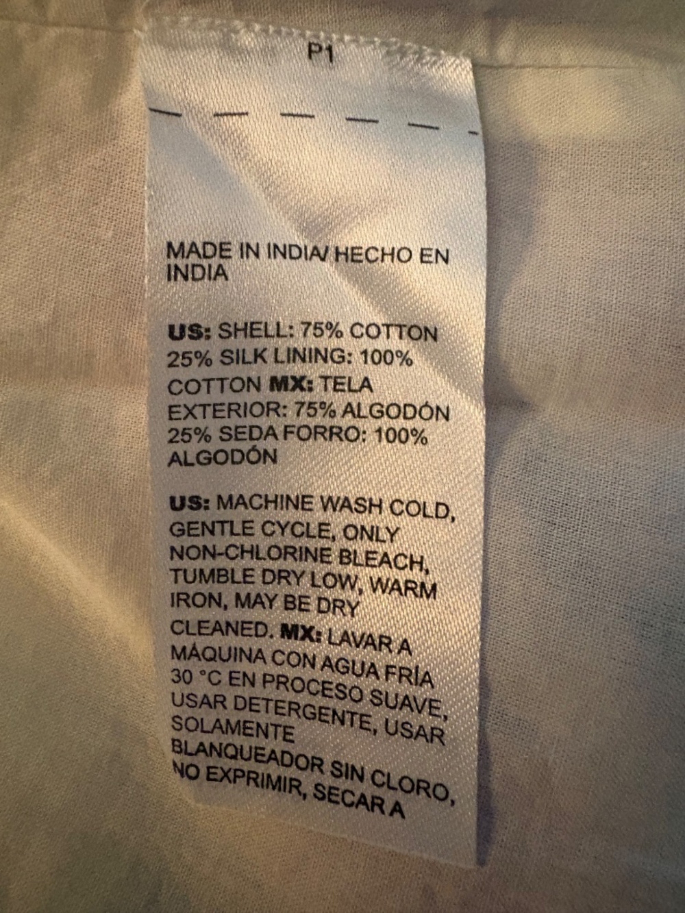 Chico light weight lined colorful dress size 3 - Picture 4 of 4